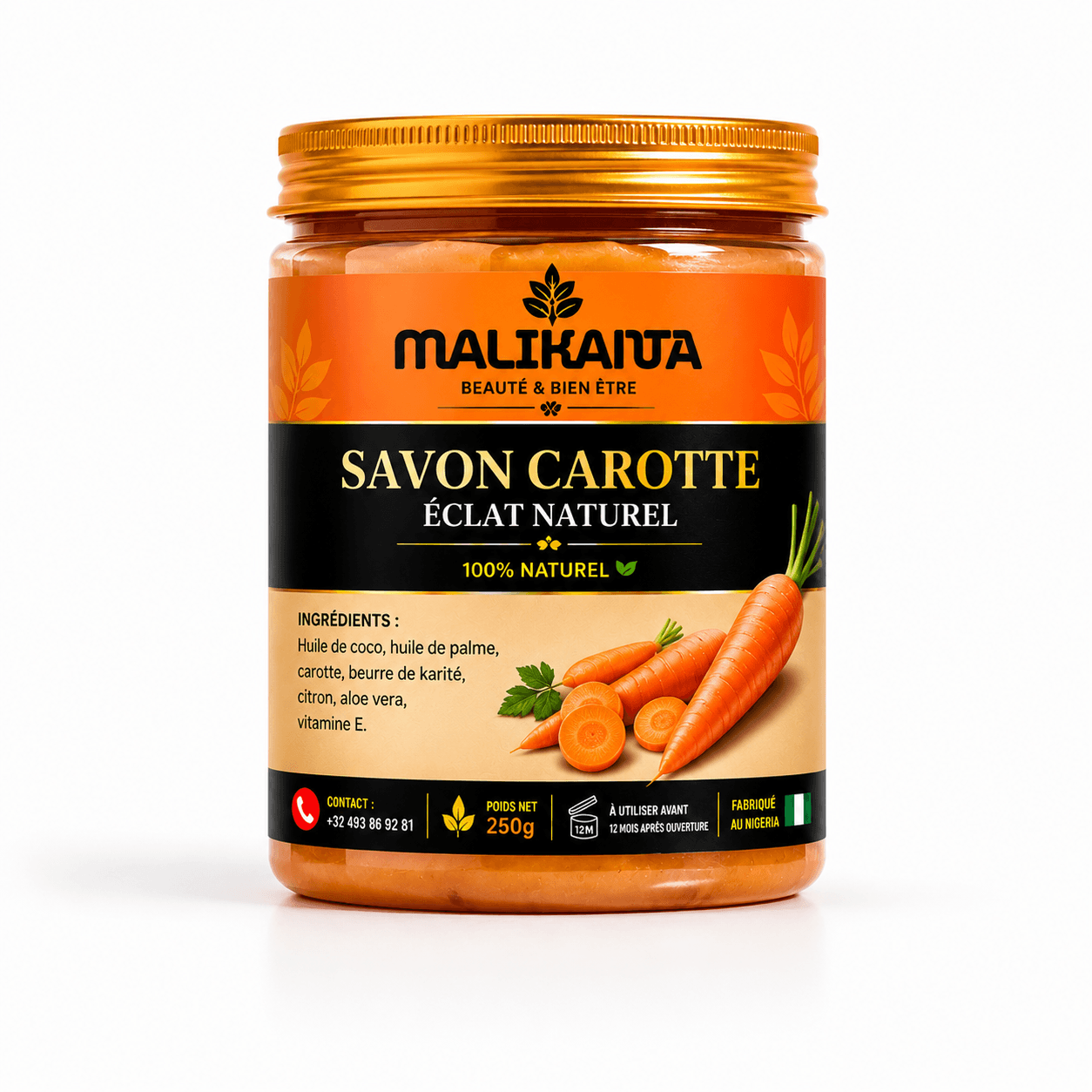 Savon Carotte Éclat